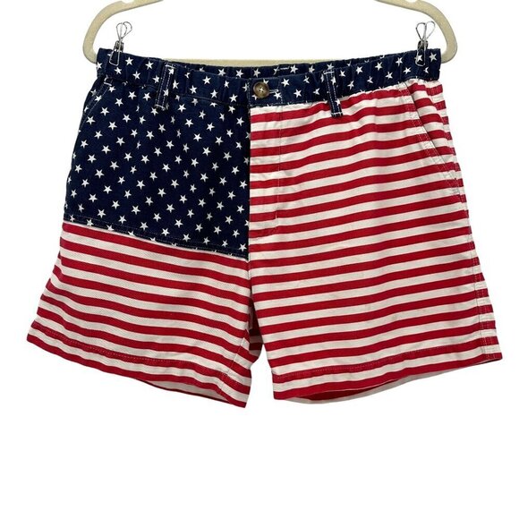 chubbies Other - Chubbies 'Mericas American Flag Red White Blue Shorts Mens Medium